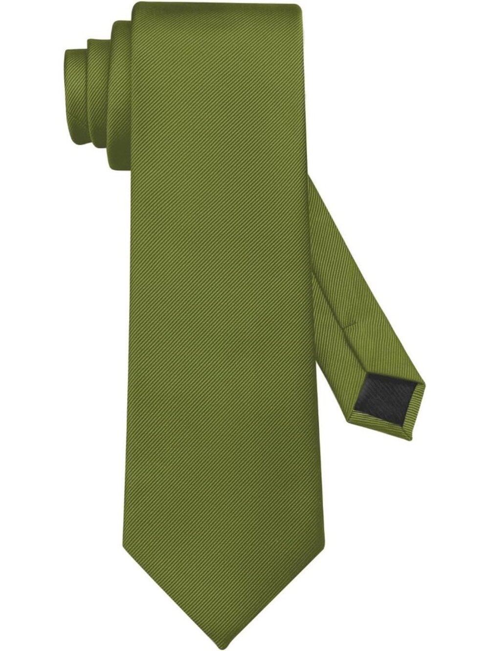 Men's Ties Solid Colour Army Green Imported Twill Formal Neckties